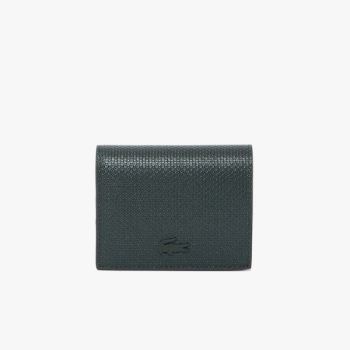 Lacoste Chantaco Nœud Small Piqué Leather Snap Coin Pouch Dámské - Taška Tmavě Zelene | CZ-lsJUpI